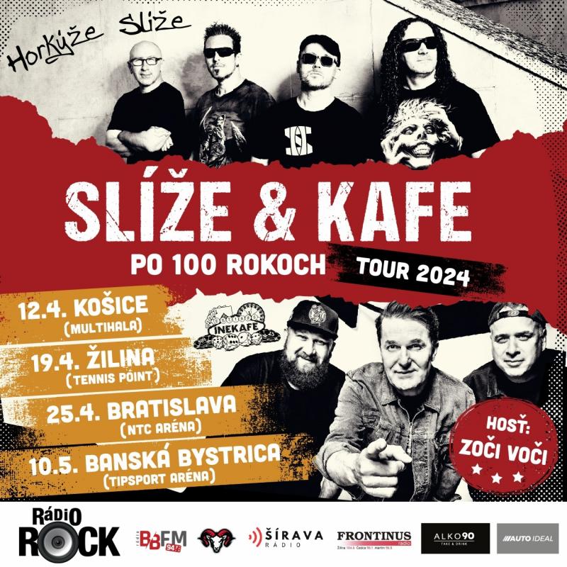-Horkýže Slíže + Iné Kafe - SLÍŽE & KAFE Po 100 rokoch Tour 2024