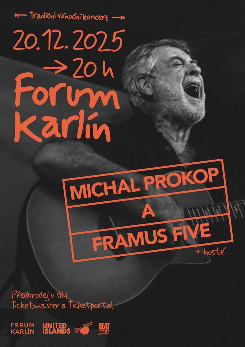 Vánoční Forum Karlín s Michalem Prokopem: Skvělá hudba, hosté a speciální singl vinyl jako dárek k nákupu vstupenek