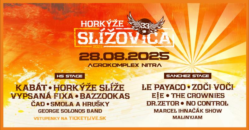 Festival Slížovica štartuje vo štvrtok, na oslavu narodenín Horkýže Slíže zostávajú posledné vstupenky