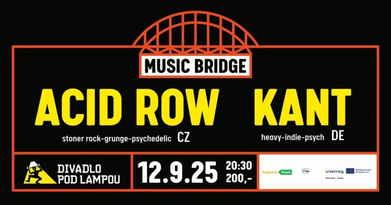 Hudební most přes česko - německou hranici:  Acid Row a Kant vystoupí v Plzni