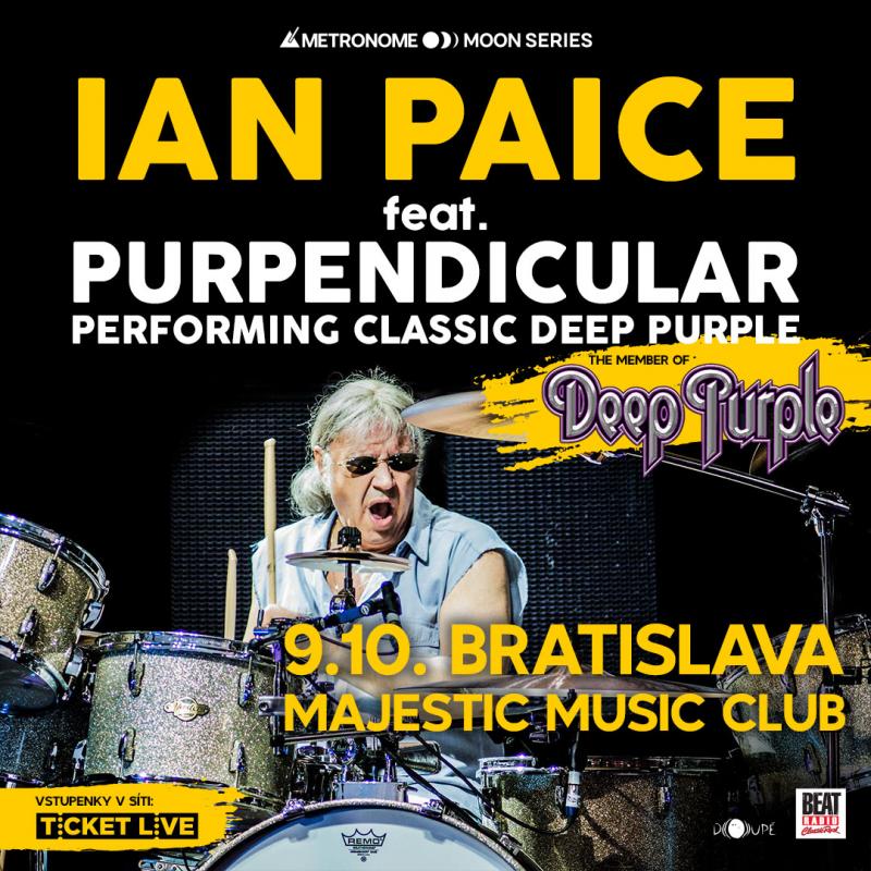 Ikonicky bubeník a člen Deep Purple Ian Paice odpáli 9. októbra v MMC v Bratislave najväčšie hity legendárnej kapely
